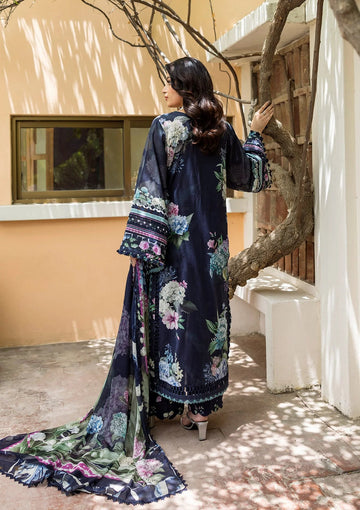 Elaf Premium ECD-4B Twilight Garden Elaf Prints With Chiffon Dupatta 2025